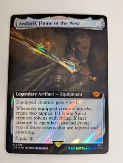 MTG - Anduril, Flame of the West - LTR - M - Ext Art Surge Foil - 786 - Image 1