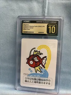 🔥CGC PRISTINE 10🔥MAGIKARP POKEMON PLAYING CARDS JAPANESE TARUKA EFFECT CARD - Image 2