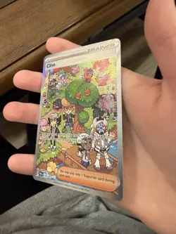 Pokemon TCG Clive Trainer #236/091 SV: Paldean Fates Special Illustration Rare - Image 3