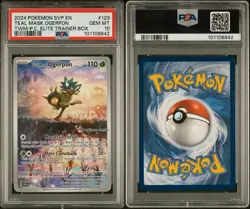 2024 POKEMON SVP BLACK STAR PROMO - TWM PC ETB #123 TEAL MASK OGERPON PSA 10 - Image 3