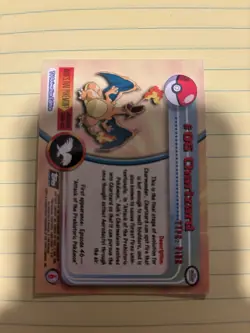 Charizard Topps Holo Embossed Flames 1999 Rare 06 Black Logo Vintage Pokemon - Image 4