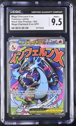 2025 Pokemon Mega Charizard X ex UPC Promo 023 CGC MINT+ 9.5 - Image 1