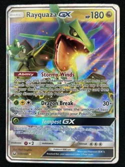 Pokemon TCG Rayquaza GX 109/168 Sm-Celestial Storm Ultra Rare Holo Card NM - Image 1