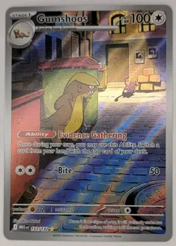 Gumshoos 153/132 Pokemon TCG Mega Evolutions Illustration Rare NM - Image 1