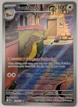Gumshoos 153/132 Pokemon TCG Mega Evolutions Illustration Rare NM - Image 3