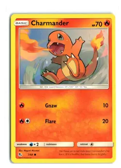 CHARMANDER 7/68 HIDDEN FATES NON HOLO RARE POKEMON TCG NM - Image 1