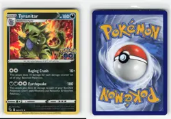 TYRANITAR 043/078 POKEMON GO HOLO RARE POKEMON TCG NM - Image 3