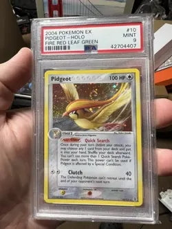 2004 POKEMON EX FIRE RED & LEAF GREEN #10 PIDGEOT-HOLO PSA 9 - Image 1