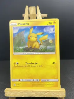 Pokemon Sun & Moon Black Star Promo SM183 Pikachu Holo - Image 1