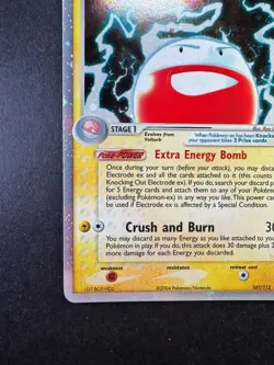 2004 Pokemon Electrode ex Fire Red & Leaf Green 107/112 Holo - Image 4