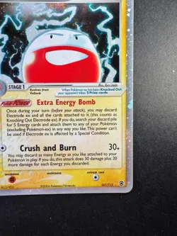 2004 Pokemon Electrode ex Fire Red & Leaf Green 107/112 Holo - Image 5