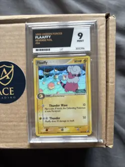 Pokemon TCG Flaaffy EX Unseen Forces 56/115 Reverse Holo ACE GRADING MINT 9 - Image 1