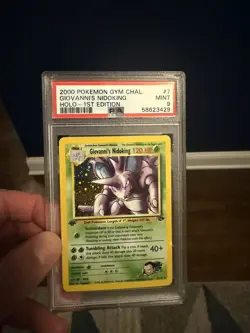 Giovanni’s Nidoking 1st Edition Holo - 2000 Pokemon Gym Challenge - PSA 9 MINT - Image 1
