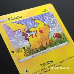 Holo - Pikachu SWSH039 Pokemon General Mills Cereal Black Star Promo - Pokemon - Image 1