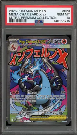 Pokemon Mega Charizard X ex Ultra-Premium Coll. Promo #023 PSA 10 Gem Mint - Image 1