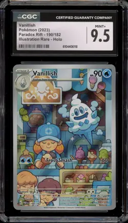 Pokemon Vanillish Paradox Rift Illustration Rare #190 CGC 9.5 - Image 1