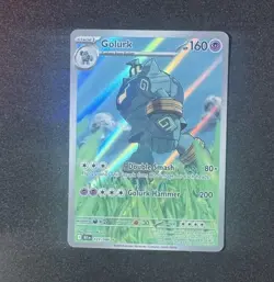 Golurk 123/086 SV: Black Bolt Illustration Rare Full Art Holo Pokemon TCG NM - Image 1