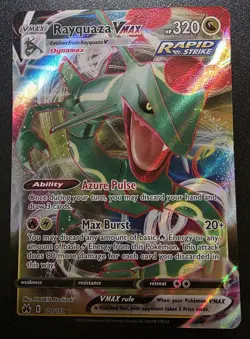 Rayquaza VMAX Full Art 101/159 Crown Zenith Pokemon 2023 b - Image 1