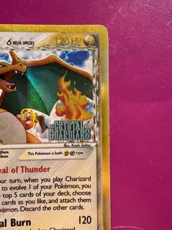 Charizard 4/100 Delta Species Crystal Guardians Stamped Rev Holo Pokemon Card - Image 3