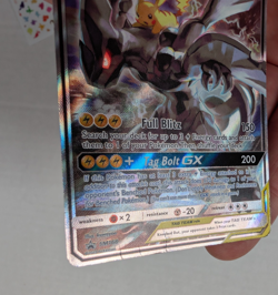 Pikachu & Zekrom GX SM168 MP-HP *Creases Pokemon Card Sun & Moon Promo Tag Team - Image 3