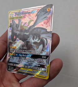 Pikachu & Zekrom GX SM168 MP-HP *Creases Pokemon Card Sun & Moon Promo Tag Team - Image 4