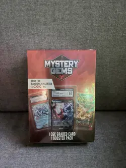 Pokemon Mystery Gems - 1 CGC Graded Card & 1 TCG Booster Pack - New Sealed Box - Image 1