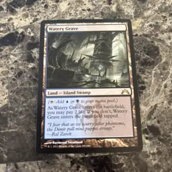 1x Magic the Gathering MTG Watery Grave (249) Gatecrash LP - Image 1
