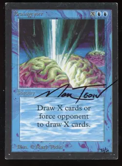 SIGNED Beta/CE Braingeyser Artist Proof ~ Magic/MTG ~ MP Condition - Image 1