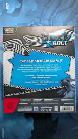 Pokemon TCG Black Bolt Binder Collection Brand New Sealed Scarlet and Violet - Image 2