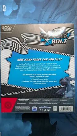 Pokemon TCG Black Bolt Binder Collection Brand New Sealed Scarlet and Violet - Image 4