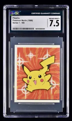 1998 SERIES 1 MERLIN TOPPS VINTAGE POKEMON #165 PIKACHU CGC 7.5 NEAR MINT ✨✨ - Image 1