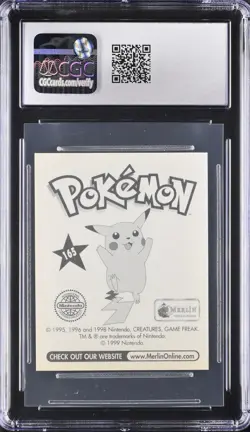 1998 SERIES 1 MERLIN TOPPS VINTAGE POKEMON #165 PIKACHU CGC 7.5 NEAR MINT ✨✨ - Image 2