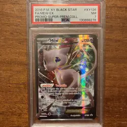 2016 POKEMON XY PROMO SUPER-PREMIUM COLLECTION #XY126 FULL ART/MEW EX PSA 7 - Image 1