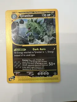 Pokemon Tyranitar #66/165 Non-Holo Rare - 2002 Expedition Base Set NM - Image 1