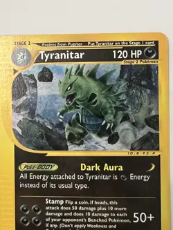 Pokemon Tyranitar #66/165 Non-Holo Rare - 2002 Expedition Base Set NM - Image 2