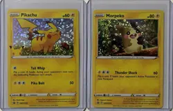 Pikachu & Morpeko - Pokemon General Mills Cereal Black Star Promo Lot (2020) - Image 1