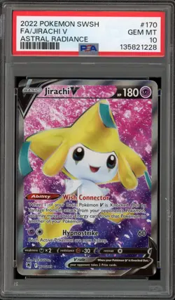 Pokemon Jirachi V Astral Radiance Full Art #170 PSA 10 Gem Mint - Image 1
