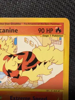 Pokemon TCG Arcanine Aquapolis 2/147 Rare Card E-Reader Series Vintage WOTC - Image 3