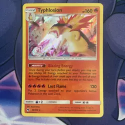 Pokemon TCG SM Lost Thunder 42/214 Typhlosion Rare Holo Card - Image 1