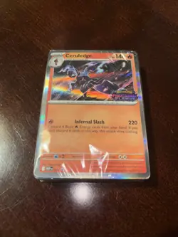 Phantasmal Flames Ceruledge BUILD & BATTLE STAMPED PROMO CARD #014 - Image 4