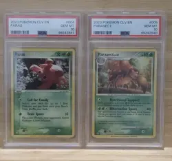 Pokemon Classic Collection Holo Paras & Parasect PSA 10 CARD LOT - Image 1