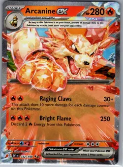 Arcanine ex 032/198 SV01: Scarlet & Violet Base Set - Pokemon Card - NM - Image 1