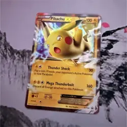 Pokemon TCG Pikachu EX Promo XY174 XY Promos Holofoil Card - Image 1