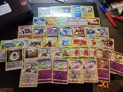Yellow Boarder Pokemon Card Lot #2 All Holo And Reverse Holos Nm - Image 1
