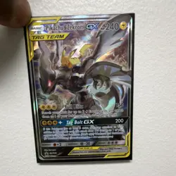 Pokemon Pikachu & Zekrom GX TAG TEAM Promo Holo Card SM168 2019 - Image 1