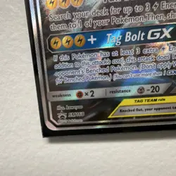 Pokemon Pikachu & Zekrom GX TAG TEAM Promo Holo Card SM168 2019 - Image 2