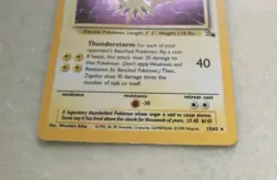 1999 Pokemon Fossil *Zapdos 15/62 & Jungle *Wigglytuff 16/64 Halo Card LOT WOTC - Image 4