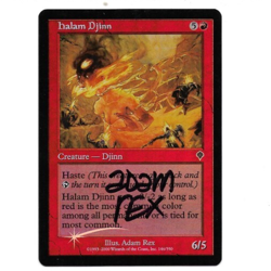 MTG M:tG INVASION Halam Djinn FOIL - SIGNED by Adam Rex! - Image 1