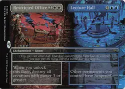 Restricted Office // Lecture Hall (Borderless) - FOIL - R Duskmourn: House of Ho - Image 1