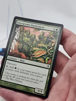 MTG Signed Overgrown Battlement Franz Vohwinkel Rise Of Eldrazi #D *CCGHouse* - Image 5